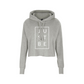 JUSTBE Grid Crop Hoodie