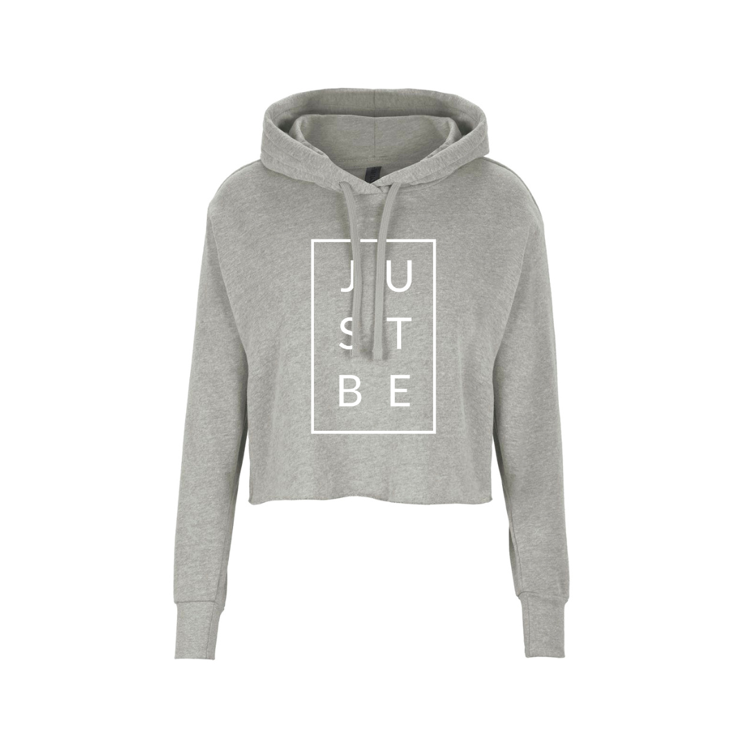 JUSTBE Grid Crop Hoodie
