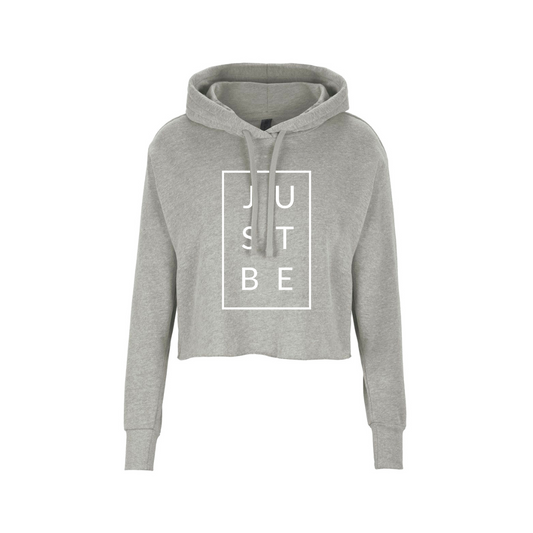 JUSTBE Grid Crop Hoodie