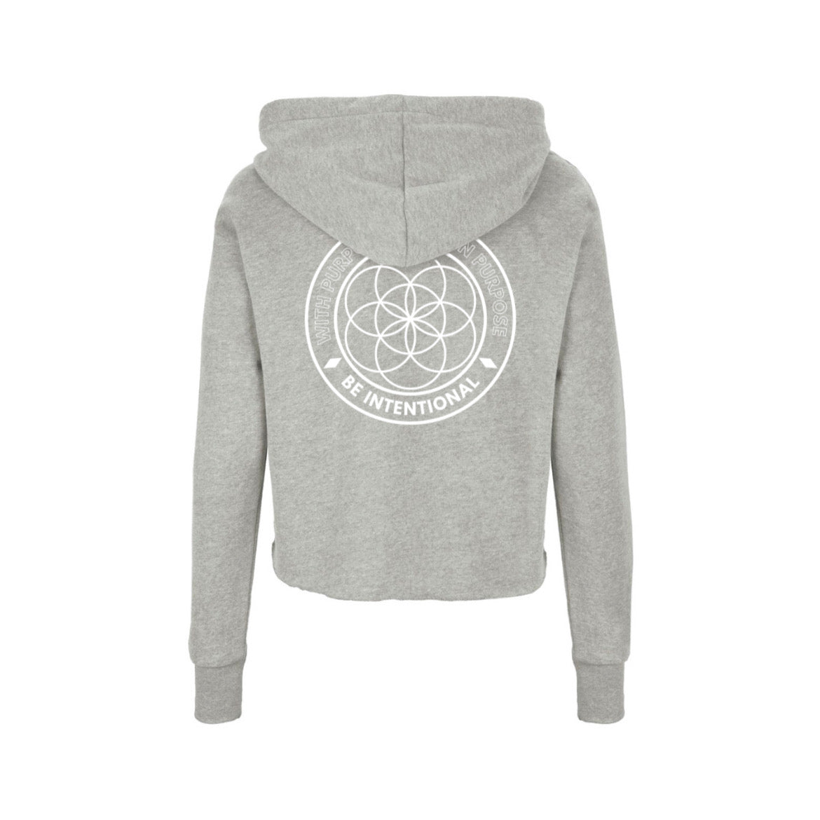 Be Intentional Crop Hoodie