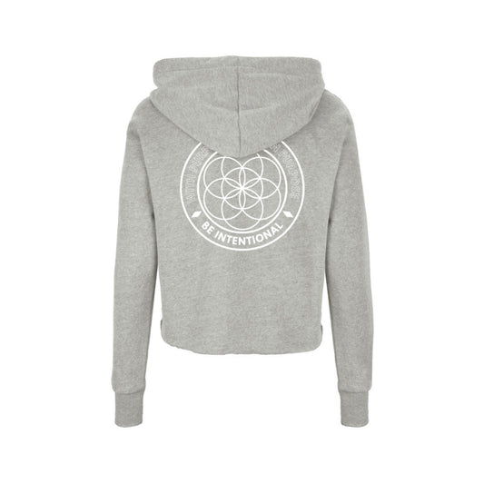 Be Intentional Crop Hoodie