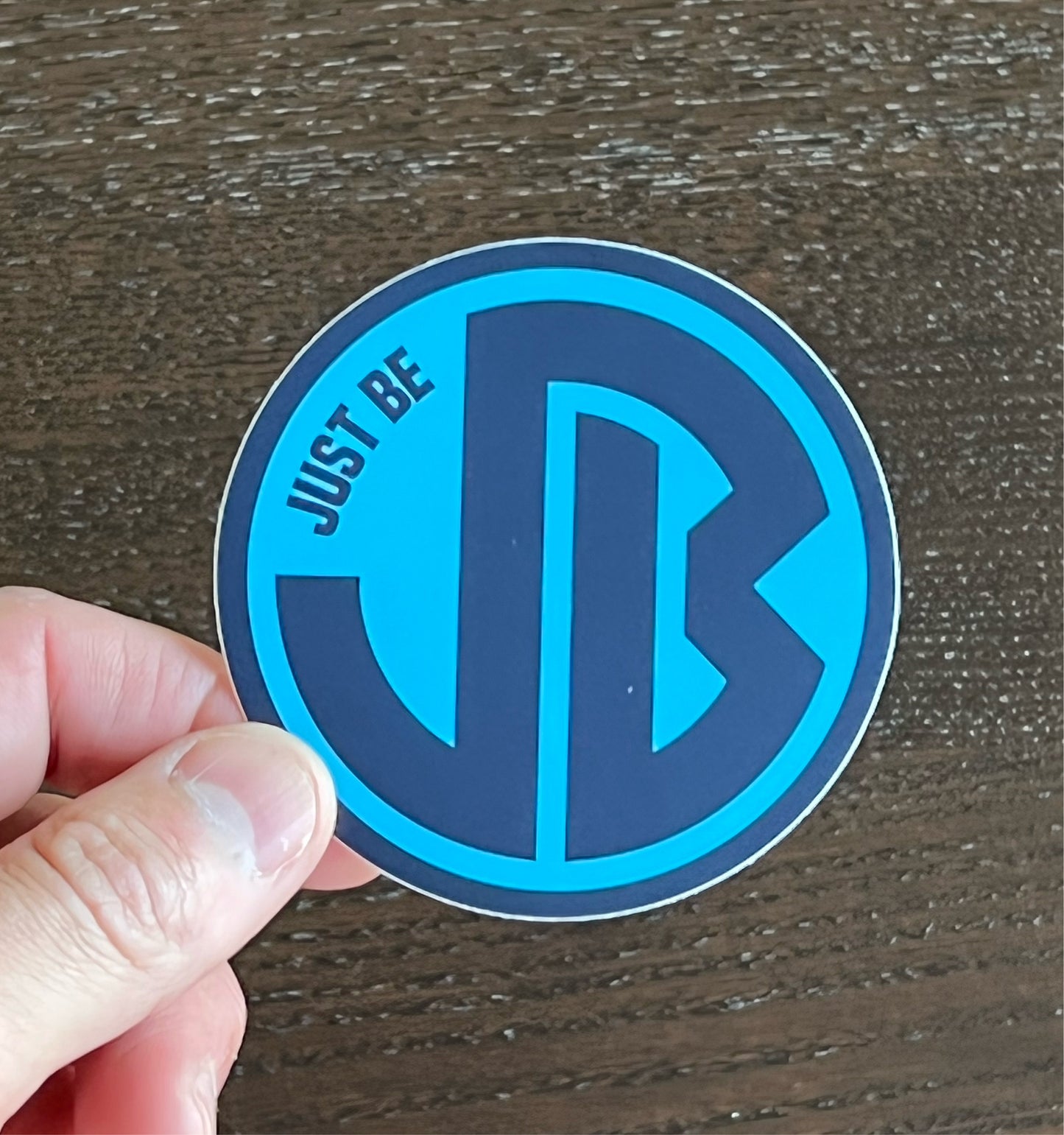 Just Be - blue sticker
